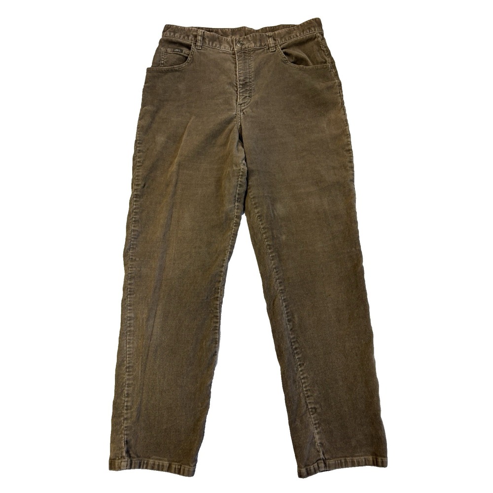 Vtg Lee Original Women's 14M Brown High Rise Corduroy Pants Festival Grunge